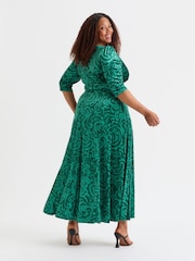 Scarlett & Jo Green Verity Pucci Velvet Maxi Gown - Image 2 of 5