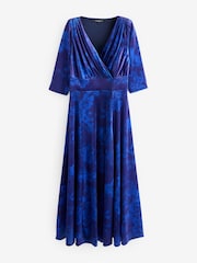 Scarlett & Jo Dark Blue Verity Pucci Velvet Maxi Gown - Image 4 of 4