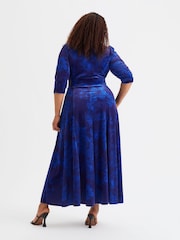 Scarlett & Jo Dark Blue Verity Pucci Velvet Maxi Gown - Image 6 of 6