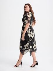 Scarlett & Jo Black Julie Hanky Hem Dress - Image 4 of 5