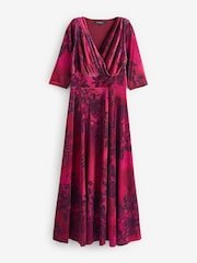 Scarlett & Jo Wine Verity Pucci Velvet Maxi Gown - Image 5 of 5