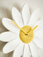White Daisy Wall Clock - Image 3 of 6