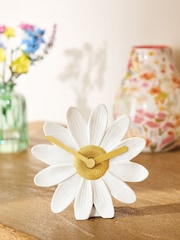 White Daisy Mantel Clock - Image 1 of 4