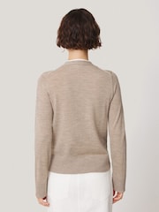 Jigsaw Natural Merino Double Front Cardigan - Image 2 of 7