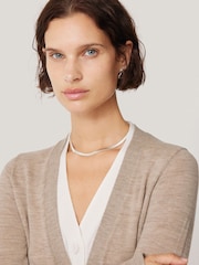 Jigsaw Natural Merino Double Front Cardigan - Image 5 of 7