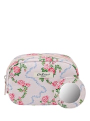 Cath Kidston Make Up Bag with Mirror Flutter Rose - Image 1 of 4