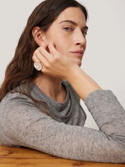Jigsaw Gold Tone Mother Of Pearl Ring - Image 1 of 5