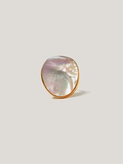 Jigsaw Gold Tone Mother Of Pearl Ring - Image 4 of 5
