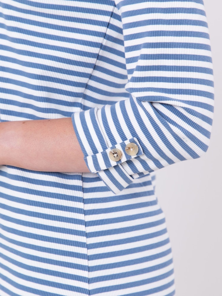 Lakeland Clothing Belinda Striped Breton 100% Cotton Top - Image 4 of 4