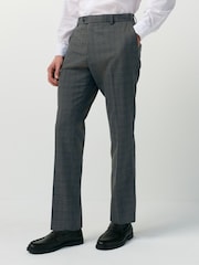 Brown Slim Check Trousers - Image 1 of 6