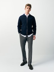 Brown Slim Check Trousers - Image 2 of 6