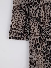 Lakeland Clothing Leopard Print Cecille Tunic Brown Dress - Изображение 4 из 4