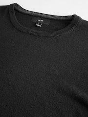 Black Crew Neck Regular Fit Soft Touch Jumpers 2 Pack - Image 7 of 8