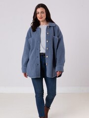 Lakeland Clothing Blue Teddie Button Down Jacket - Image 2 of 7