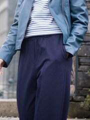Lakeland Clothing Blue Saskia Wide Leg Seam Detail Trousers - Image 2 of 2