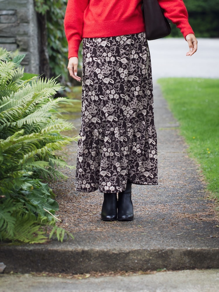 Lakeland Clothing Tia Maxi Brown Skirt - Image 1 of 3 Lakeland Clothing Tia Maxi Brown Skirt - Image 1 of 3