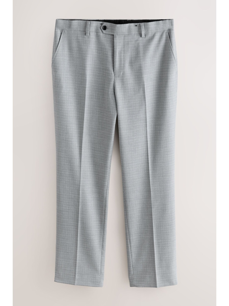 Light Grey Slub Text Trousers - Image 1 of 1