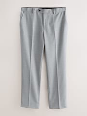 Light Grey Slub Text Trousers - Image 2 of 2
