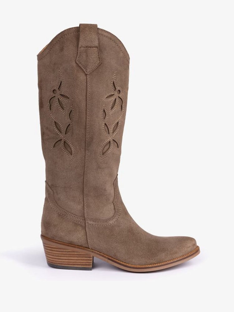 Penelope Chilvers Brown Jasmine Embroidered Cowboy Boots - Image 2 of 4