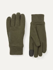 Verde - Guantes de punto cortavientos con cuello de SealSkinz - Imagen 1 de 3
