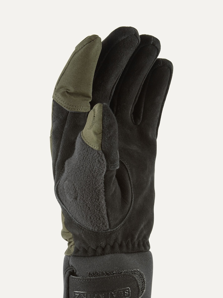 Guantes deportivos impermeables para todo tipo de clima Stanford verdes de Sealskinz - Imagen 2 de 3