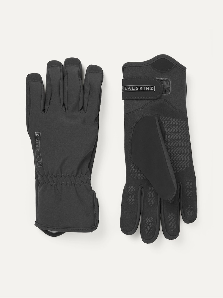Negro - Sealskinz Bodham Waterproof All Weather Womens Cycle Gloves - Imagen 1 de 3