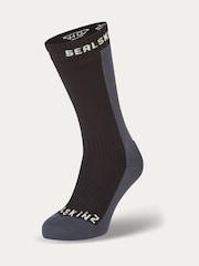 Sealskinz Starston Waterproof Cold Weather Mid Length Black Socks - Image 1 of 2