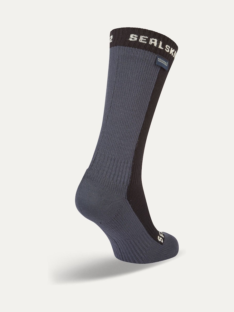 Sealskinz Starston Waterproof Cold Weather Mid Length Black Socks - Image 2 of 2