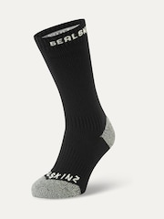 Amarillo - Calcetines de largo medio negros resistentes al agua y a todas las condiciones meteorológicas con tejido Hydrostop Briston de Sealskinz - Imagen 1 de 2