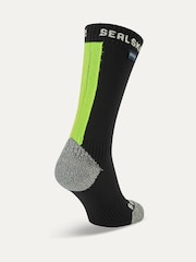 Amarillo - Calcetines de largo medio negros resistentes al agua y a todas las condiciones meteorológicas con tejido Hydrostop Briston de Sealskinz - Imagen 2 de 2