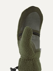 Verde - Sealskinz Sturston Windproof Sherpa Fleece Convertible Winter Mittens - Imagen 2 de 3