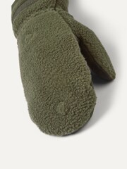 Verde - Sealskinz Sturston Windproof Sherpa Fleece Convertible Winter Mittens - Imagen 3 de 3