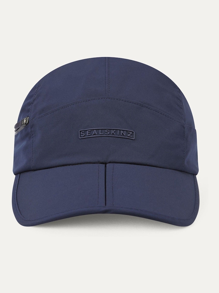 Sealskinz Blue Mulbarton Waterproof All Weather Zipped Pocket Cap - Image 2 of 3