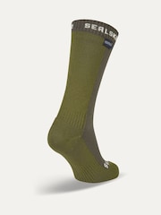 Sealskinz Starston Green Waterproof Cold Weather Mid Length Socks - Image 2 of 2