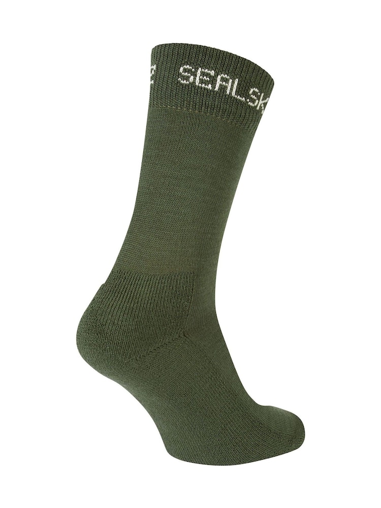 Grün - Sealskinz Suffield Solo Merino-Socken - Bild 2 von 2 Grün - Sealskinz Suffield Solo Merino-Socken - Bild 2 von 2