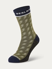 Sealskinz Womens Green Rudham Mid Length Meteorological Active Socks - Image 1 of 2