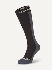 Sealskinz Worstead Waterproof Cold Weather Knee Length Black Socks - Image 1 of 2