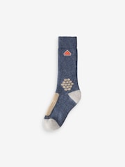 Sealskinz Blue Scarning Wool Mid Twisted Socks - Image 1 of 1