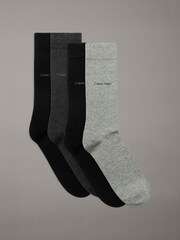 Calvin Klein Grey Men Giftbox Socks 4 Pack - Image 1 of 1