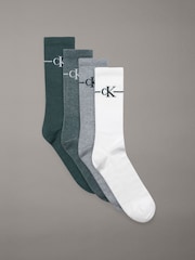 Calvin Klein White Men Giftbox Socks 4 Pack - Image 1 of 2