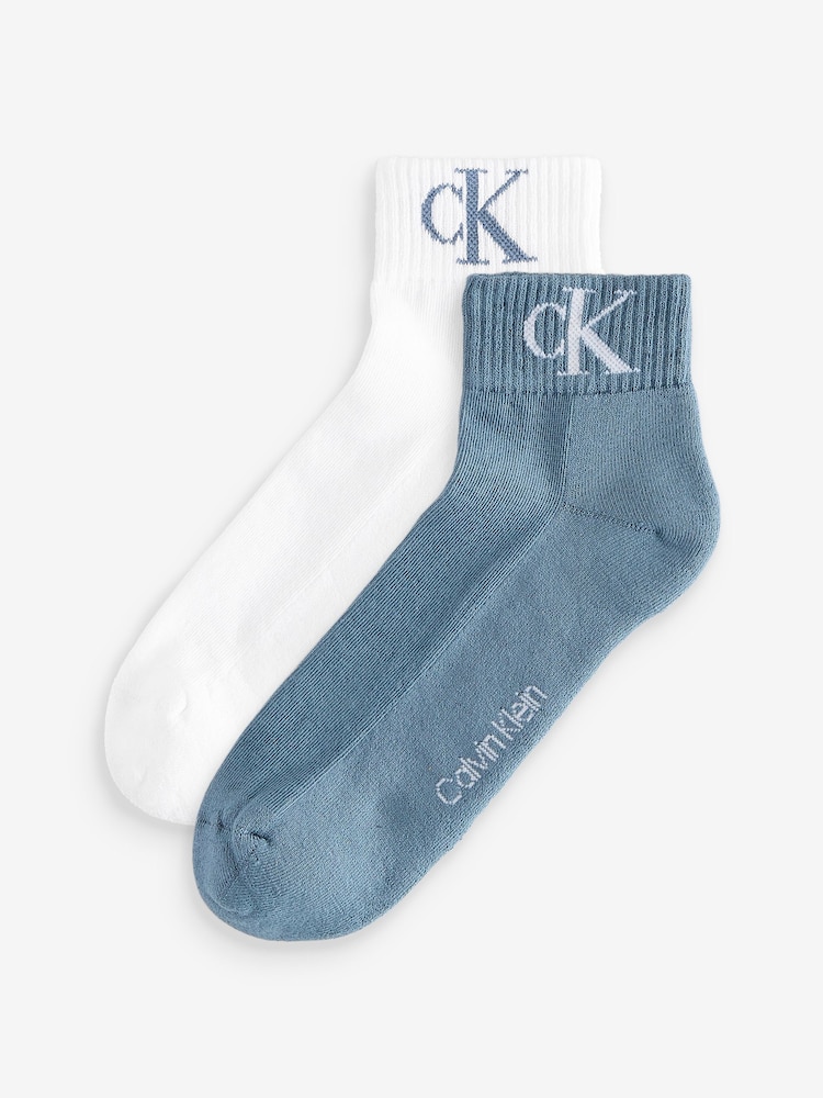 Calvin Klein Blue Quarter Socks - Image 1 of 3