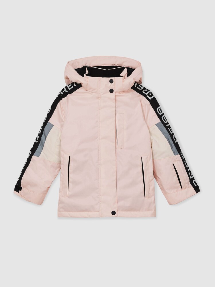 Reiss Pink Carla 13-14 yrs Padded Ski Jacket With Detachable Hood - Image 1 of 4