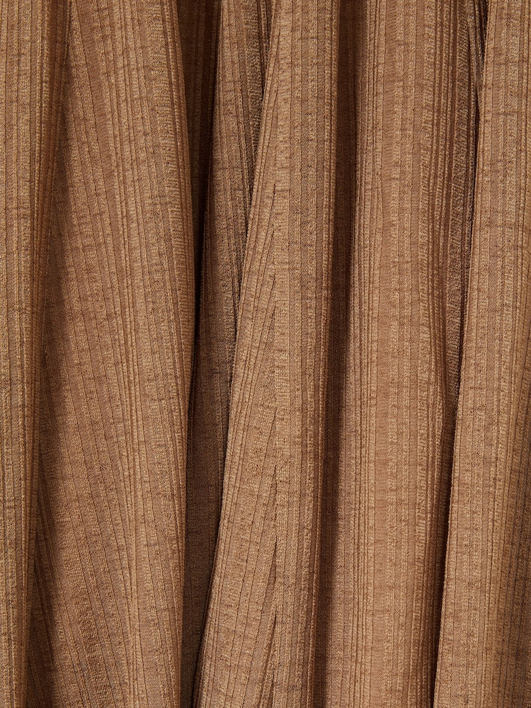 Cămilă - Rochie mini evazată Reiss Savannah Jerseu Striat - Image 7 of 7