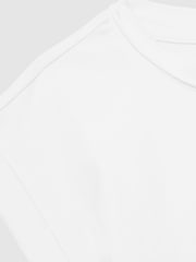 Reiss White Terry 3 Pack 13-14 yrs Cotton-Jersey Cropped T-Shirt 3 Pack - Image 4 of 4