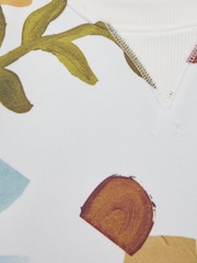 Reiss Multi Jessie 13-14 yrs Abstract-Print Sweatshirt And Shorts Set - Image 4 of 4
