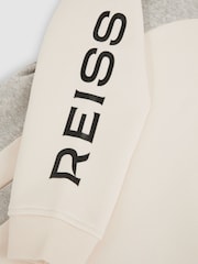 Reiss Coral Imprimeuri colorate Cu glugă Jersey Rochie - Image 5 of 5