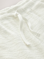 Ecru Cotton Rich Textured Jersey Shorts - Image 10 of 10