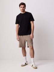 Грибной - Textured Zip Pocket Jersey 100% Cotton Shorts - Изображение 2 из 9