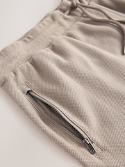 Грибной - Textured Zip Pocket Jersey 100% Cotton Shorts - Изображение 7 из 9