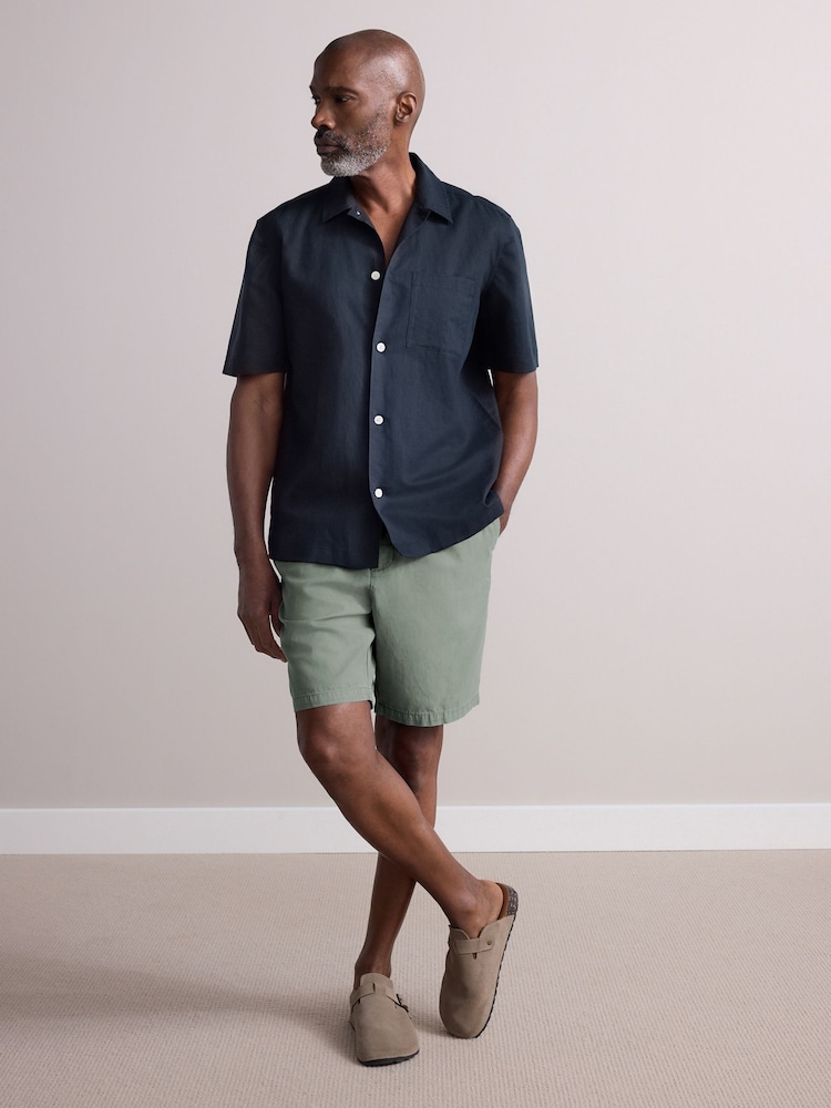 Green Lightweight Elasticated Waist Shorts - Image 2 of 8
